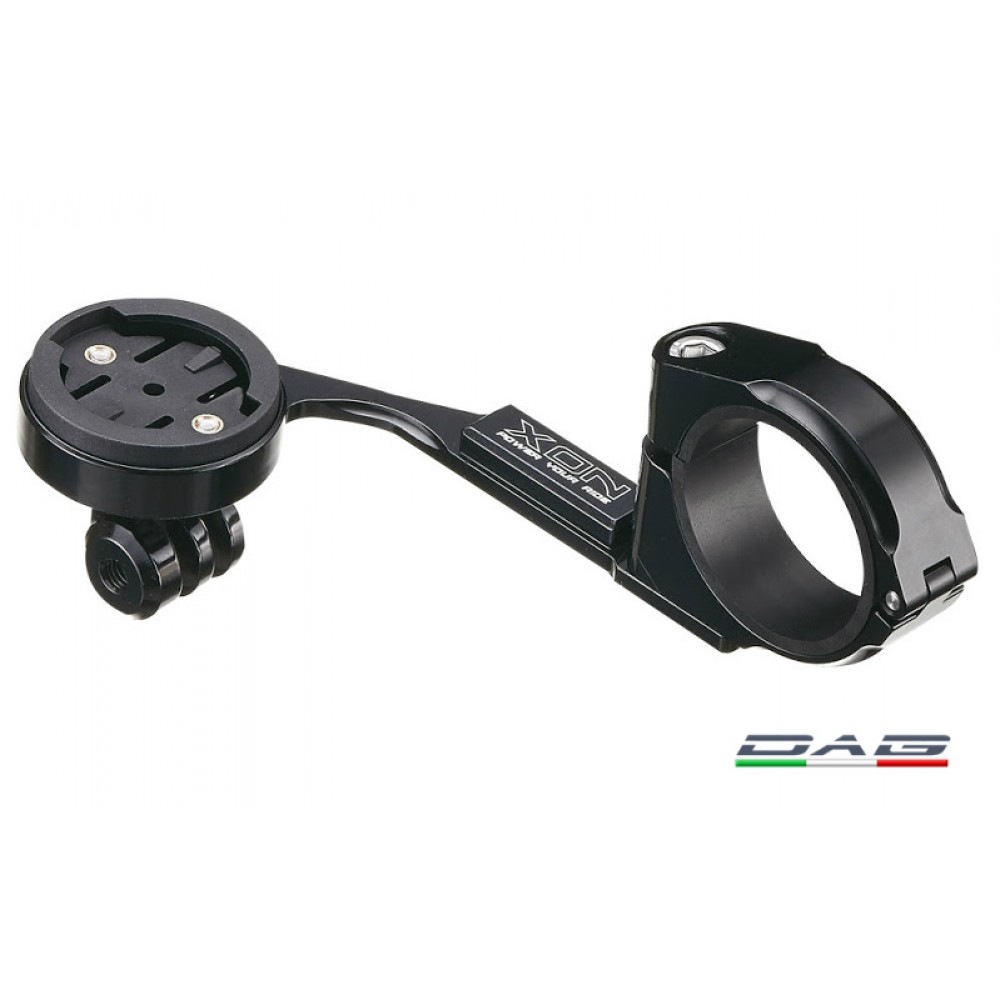 XON staffa supporto frontale garmin edge Gopro alluminio cnc nero